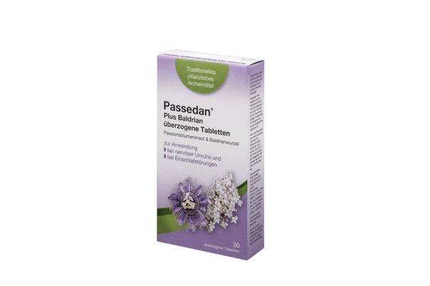 Passedan® Plus Baldrian überzogene Tabletten, A-Nr.: 6052452 - 02