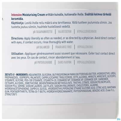Cerave Intensive Feuchtigkeits- Creme 340g, A-Nr.: 5983987 - 04