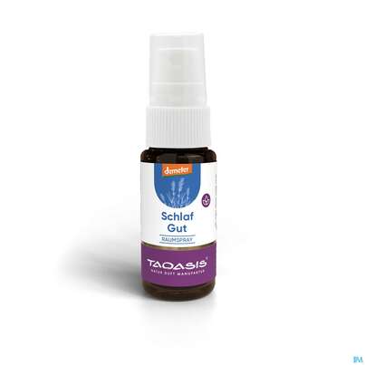 Sie sehen eine Packung Taoasis Raumspray Schlaf Gut Mini Demeter 10ml, Produktbild: 01 Taoasis Raumspray Schlaf Gut Mini Demeter 10ml, A-Nr.: 4361982 - 01