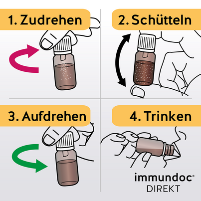 immundoc® DIREKT Trinkfläschchen, A-Nr.: 5329176 - 06
