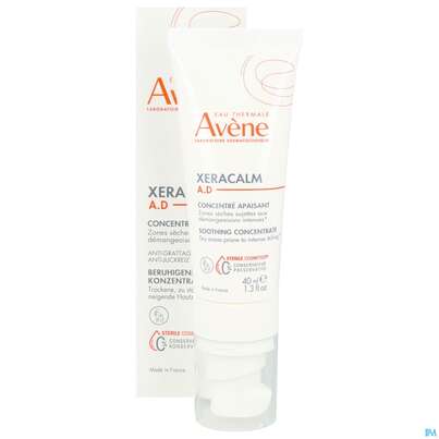 Sie sehen eine Packung Avene Xeracalm/a.d Beruhigendes Konzentrat 40ml, Produktbild: 11 Avene Xeracalm/a.d Beruhigendes Konzentrat 40ml, A-Nr.: 5961388 - 11