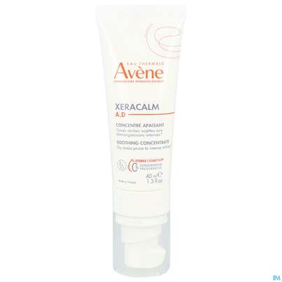 Sie sehen eine Packung Avene Xeracalm/a.d Beruhigendes Konzentrat 40ml, Produktbild: 15 Avene Xeracalm/a.d Beruhigendes Konzentrat 40ml, A-Nr.: 5961388 - 15