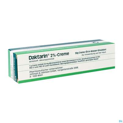 Sie sehen eine Packung Daktarin Creme 2% 30g, Produktbild: 02 Daktarin Creme 2% 30g, A-Nr.: 0071810 - 02