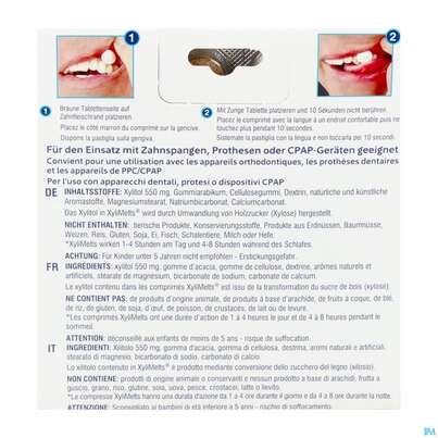 Sie sehen eine Packung Xylimelts Hafttabl 40s Beerenmix Artikelnr 01ac0042 40st, Produktbild: 03 Xylimelts Hafttabl 40s Beerenmix Artikelnr 01ac0042 40st, A-Nr.: 5960615 - 03