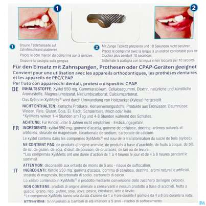 Sie sehen eine Packung Xylimelts Hafttabl 40s Beerenmix Artikelnr 01ac0042 40st, Produktbild: 04 Xylimelts Hafttabl 40s Beerenmix Artikelnr 01ac0042 40st, A-Nr.: 5960615 - 04