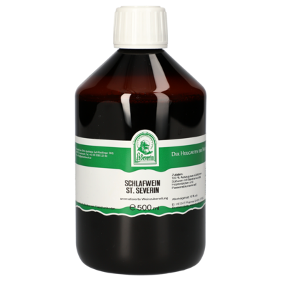 Sie sehen eine Packung SCHLAFWEIN ST. SEVERIN 500 ML, Produktbild: 01 SCHLAFWEIN ST. SEVERIN 500 ML, A-Nr.: 4312736 - 01