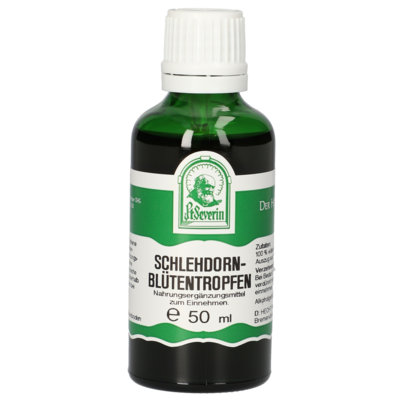 Sie sehen eine Packung SCHLEHDORNBLÜTEN TROPFEN 50 ML, Produktbild: 01 SCHLEHDORNBLÜTEN TROPFEN 50 ML, A-Nr.: 4376995 - 01
