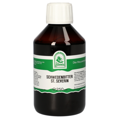 Sie sehen eine Packung SCHWEDENBITTER ST. SEVERIN 250 ML, Produktbild: 01 SCHWEDENBITTER ST. SEVERIN 250 ML, A-Nr.: 1625831 - 01