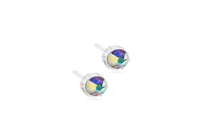 Blomdahl Ohrstecker Bezel Rainbow, A-Nr.: 6020110 - 01