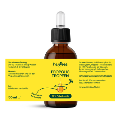 Sie sehen eine Packung Propolis Tropfen, Produktbild: 05 Propolis Tropfen, A-Nr.: 6022712 - 05