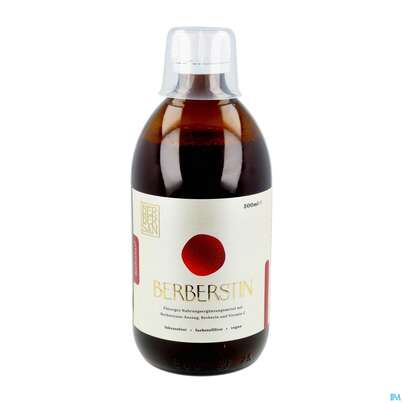 Sie sehen eine Packung Berberstin Berbersan Berberinsaft Berberin Fluessig 500ml, Produktbild: 01 Berberstin Berbersan Berberinsaft Berberin Fluessig 500ml, A-Nr.: 5972877 - 01