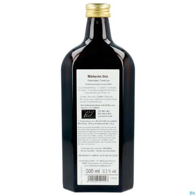 Sie sehen eine Packung Biofit Hild Trank Meluvin/p. 0,5l, Produktbild: 03 Biofit Hild Trank Meluvin/p. 0,5l, A-Nr.: 2157160 - 03