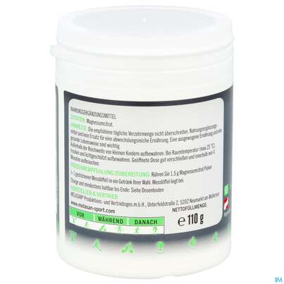 Melasan/sport Sportgetraenk X-tra Magnesium 110g, A-Nr.: 5256514 - 05