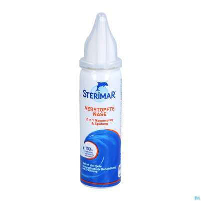 Sie sehen eine Packung Nasenspray Sterimar Meerwasser Verstopfte Nase 50ml, Produktbild: 06 Nasenspray Sterimar Meerwasser Verstopfte Nase 50ml, A-Nr.: 5686321 - 06