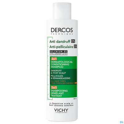 Sie sehen eine Packung Shampoon Vichy/dercos 2in1 Shampoon +conditioner 200ml, Produktbild: 02 Shampoon Vichy/dercos 2in1 Shampoon +conditioner 200ml, A-Nr.: 5847853 - 02