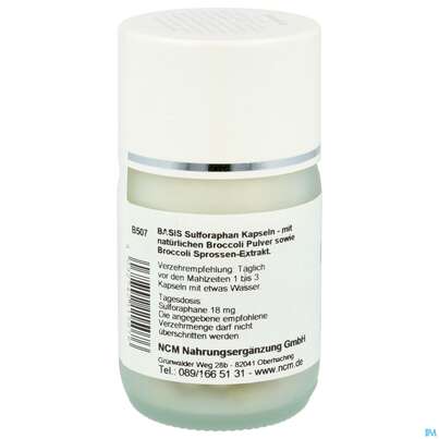 Sie sehen eine Packung Sulforaphan Kapseln -ncm 60st, Produktbild: 03 Sulforaphan Kapseln -ncm 60st, A-Nr.: 4268828 - 03