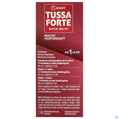Tussaforte Saft Night 200ml, A-Nr.: 5857691 - 05