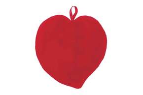 Wärmflasche Plüschbezug Herz, A-Nr.: 5399722 - 01