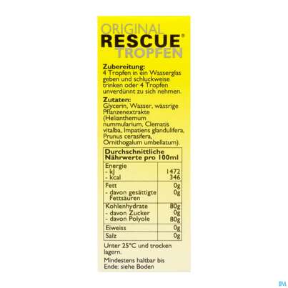 Sie sehen eine Packung 39 Rescura Remedy Notfalltropfen Ohne Alkohol 10ml, Produktbild: 08 39 Rescura Remedy Notfalltropfen Ohne Alkohol 10ml, A-Nr.: 4089132 - 08