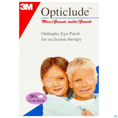 Sie sehen eine Packung Augenpflaster Opticlude/3m Maxi 8x 5,7cm 1539 20st, Produktbild: 01 Augenpflaster Opticlude/3m Maxi 8x 5,7cm 1539 20st, A-Nr.: 0184951 - 01