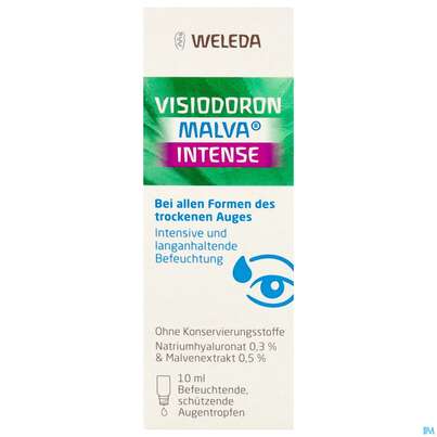 Sie sehen eine Packung Augentropfen Visiodoron Malva Intense 10ml, Produktbild: 01 Augentropfen Visiodoron Malva Intense 10ml, A-Nr.: 5946839 - 01
