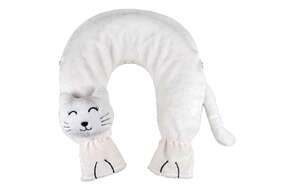 Wärmflasche Nacken Flausch Katze weiß 1,4L, A-Nr.: 5673956 - 01