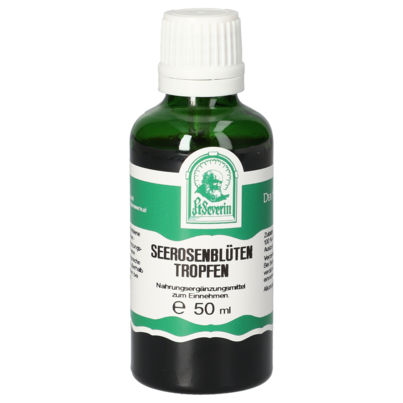 Sie sehen eine Packung SEEROSENBLÜTEN TROPFEN 50 ML, Produktbild: 01 SEEROSENBLÜTEN TROPFEN 50 ML, A-Nr.: 5853291 - 01