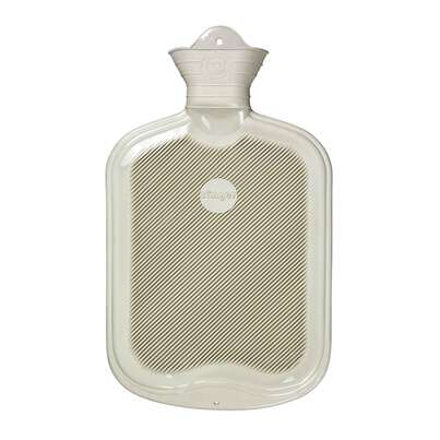 Sie sehen eine Packung Wärmeflasche Gummi beidseitig m. Lamelle weiß 2,0L, Produktbild: 01 Wärmeflasche Gummi beidseitig m. Lamelle weiß 2,0L, A-Nr.: 5397574 - 01