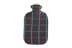 Wärmflasche Strick Öko-Tex Karo Türkis 2,0L, A-Nr.: 5398390 - 01