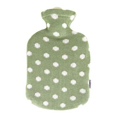 Sie sehen eine Packung Wärmflasche Strick Öko-Tex Maigrün 2,0L, Produktbild: 01 Wärmflasche Strick Öko-Tex Maigrün 2,0L, A-Nr.: 5398303 - 01