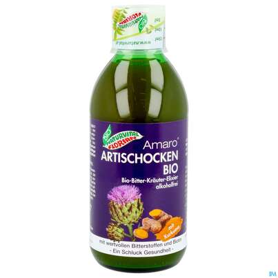 Sie sehen eine Packung Artischocken Amaro Bitterkraeuter Bio Elixier Kraeuter Fruechte Alkoholfrei 330ml, Produktbild: 09 Artischocken Amaro Bitterkraeuter Bio Elixier Kraeuter Fruechte Alkoholfrei 330ml, A-Nr.: 3823699 - 09