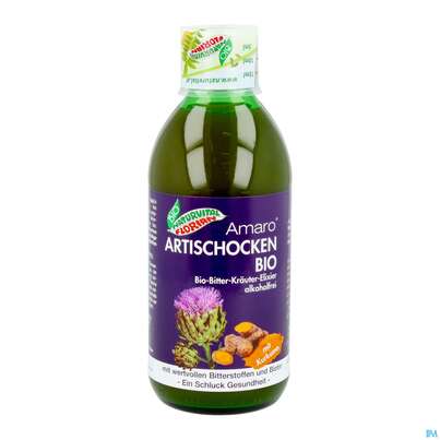 Sie sehen eine Packung Artischocken Amaro Bitterkraeuter Bio Elixier Kraeuter Fruechte Alkoholfrei 330ml, Produktbild: 10 Artischocken Amaro Bitterkraeuter Bio Elixier Kraeuter Fruechte Alkoholfrei 330ml, A-Nr.: 3823699 - 10