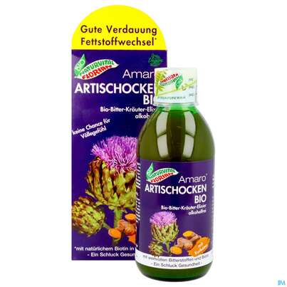 Sie sehen eine Packung Artischocken Amaro Bitterkraeuter Bio Elixier Kraeuter Fruechte Alkoholfrei 330ml, Produktbild: 11 Artischocken Amaro Bitterkraeuter Bio Elixier Kraeuter Fruechte Alkoholfrei 330ml, A-Nr.: 3823699 - 11