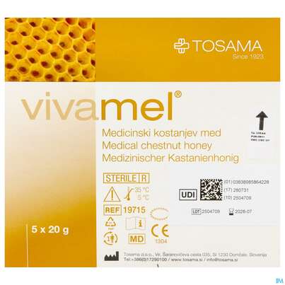 Vivamel Steriler Medizinischer Honig 20g Nr To19715 Tube 5st, A-Nr.: 4023009 - 01