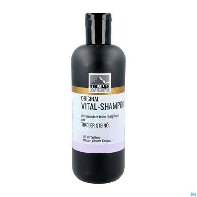 Sie sehen eine Packung Shampoon Tiroler Steinoel Vital 500ml, Produktbild: 01 Shampoon Tiroler Steinoel Vital 500ml, A-Nr.: 3471800 - 01