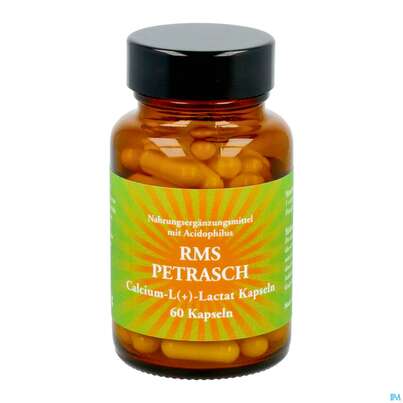 Sie sehen eine Packung Rms-petrasch Kapseln +acidophilus Calcium L (+) Lactat Petrasch 60st, Produktbild: 10 Rms-petrasch Kapseln +acidophilus Calcium L (+) Lactat Petrasch 60st, A-Nr.: 2332479 - 10