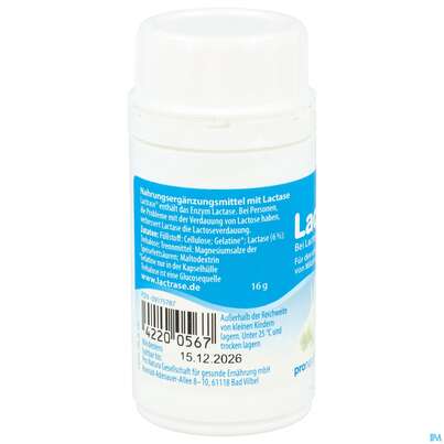 Lactrase Kapseln 1.500 Fcc -pro Natura 100st, A-Nr.: 4545506 - 05