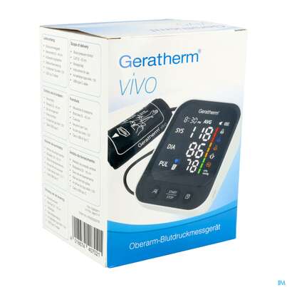 Sie sehen eine Packung Blutdruckmesser Geratherm Oberarm Vivo 1st, Produktbild: 03 Blutdruckmesser Geratherm Oberarm Vivo 1st, A-Nr.: 5887717 - 03