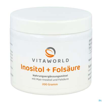 Inositol Pulver +folsaeure Vegan -vita World 200g, A-Nr.: 4843965 - 01