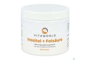 Inositol Pulver +folsaeure Vegan -vita World 200g, A-Nr.: 4843965 - 01