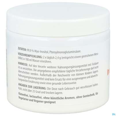 Inositol Pulver +folsaeure Vegan -vita World 200g, A-Nr.: 4843965 - 03