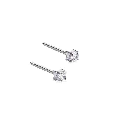 Sie sehen eine Packung Blomdahl Ohrstecker Tiffany Titan White 3mm, Produktbild: 01 Blomdahl Ohrstecker Tiffany Titan White 3mm, A-Nr.: 6020328 - 01