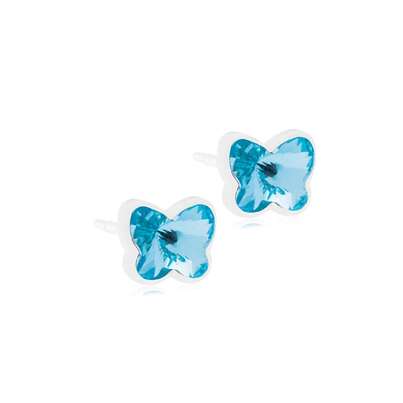 Blomdahl Ohrstecker Schmetterlinge blau, A-Nr.: 6020179 - 01