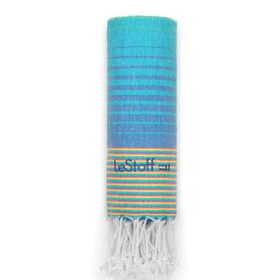 Sie sehen eine Packung LeStoff Hamamtuch Rainbow, Produktbild: 01 LeStoff Hamamtuch Rainbow, A-Nr.: 5440910 - 01