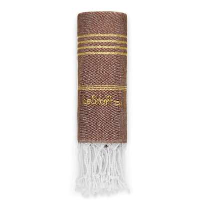 LeStoff Hamamtuch Brown-Gold, A-Nr.: 5839807 - 01