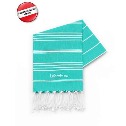 Sie sehen eine Packung BIO LePetit Handtuch Turquoise, Produktbild: 02 BIO LePetit Handtuch Turquoise, A-Nr.: 5841796 - 02