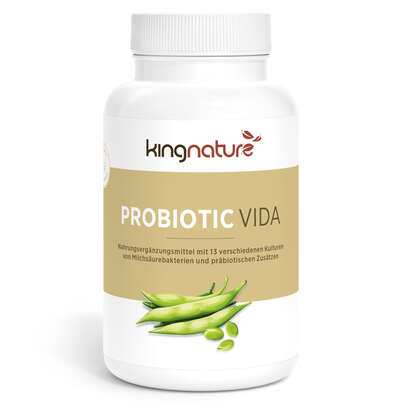 Sie sehen eine Packung KINGNATURE Probiotic Vida Plv Ds 90 g, Produktbild: 01 KINGNATURE Probiotic Vida Plv Ds 90 g, A-Nr.: 4765857 - 01