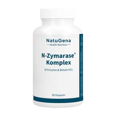 Sie sehen eine Packung NatuGena N-Zymarase® Komplex Kapseln, Produktbild: 01 NatuGena N-Zymarase® Komplex Kapseln, A-Nr.: 5901156 - 01