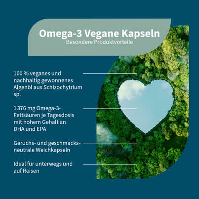 Sie sehen eine Packung NatuGena Omega-3 Vegane Kapseln, Produktbild: 02 NatuGena Omega-3 Vegane Kapseln, A-Nr.: 5847310 - 02