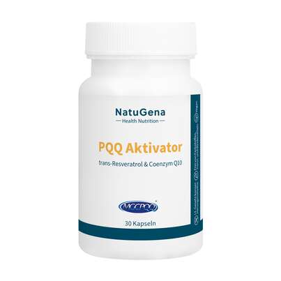 Sie sehen eine Packung NatuGena PQQ Aktivator Kapseln, Produktbild: 01 NatuGena PQQ Aktivator Kapseln, A-Nr.: 5815439 - 01